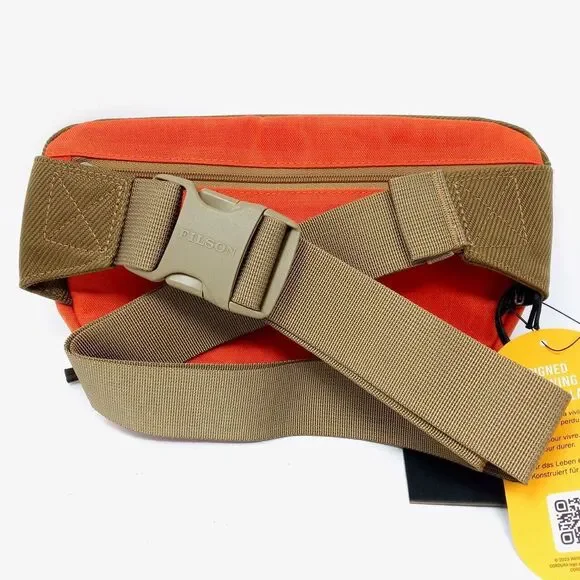 NWT Filson Surveyor Tan/Flame Crossbody Waist Fanny Hiking Pack - Picture 9 of 11
